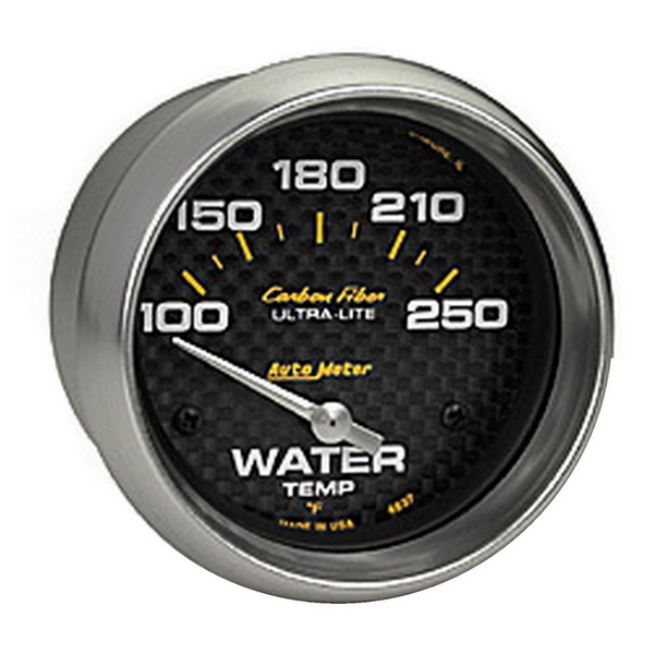 2-5/8" WATER TEMPERATURE, 100-250 F, CARBON FIBER